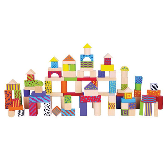 Bouwblokken in Ton - Fantasie - 100 stuks