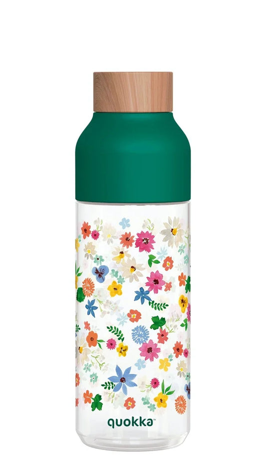 QUOKKA BOTTLE TRITAN ICE FLOWER STRIPES 720 ML